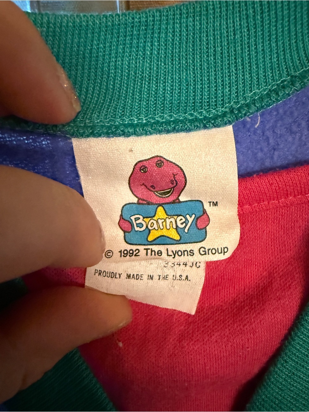 Vintage Rare Barney Jumper Button Dress Size 5 Kids One Piece - Picture 3 of 5